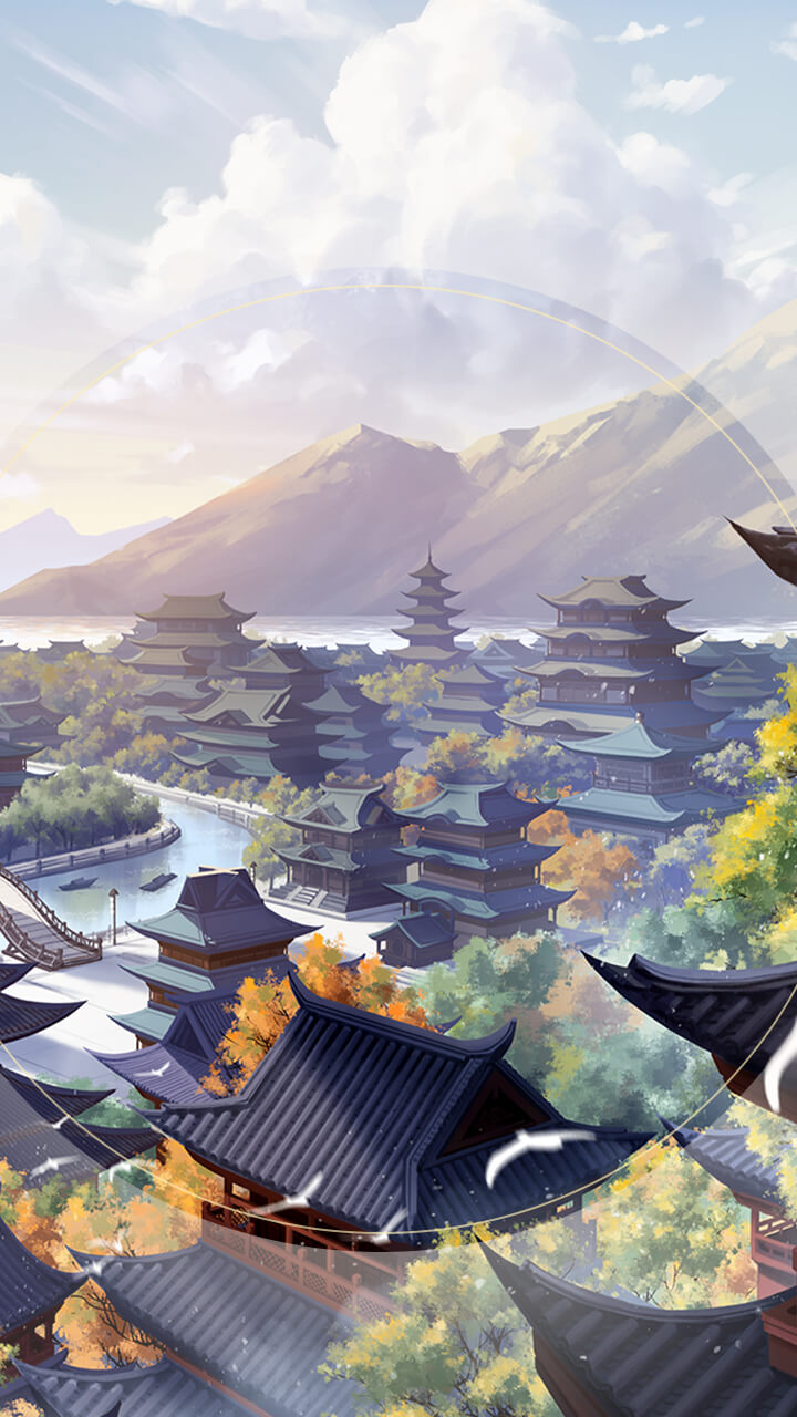 秋日宫城全景